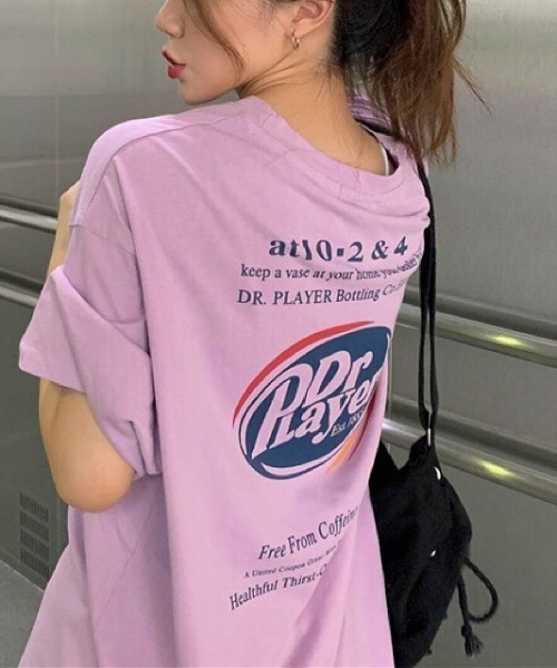 SHEENA(シーナ)の「グラフィックバックプリントBIGTシャツ(Tシャツ/カットソー・レディース・ホワイト/ブラック/ライトパープル/ライトグリーン・M)」の22枚目の写真