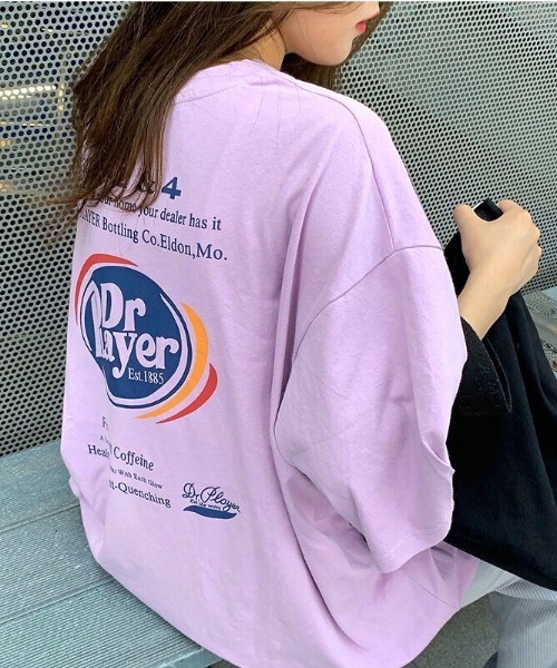 SHEENA(シーナ)の「グラフィックバックプリントBIGTシャツ(Tシャツ/カットソー・レディース・ホワイト/ブラック/ライトパープル/ライトグリーン・M)」の21枚目の写真