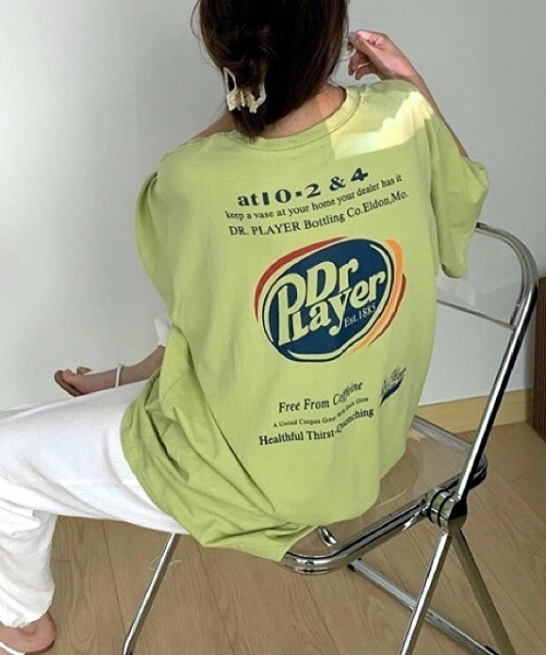 SHEENA(シーナ)の「グラフィックバックプリントBIGTシャツ(Tシャツ/カットソー・レディース・ホワイト/ブラック/ライトパープル/ライトグリーン・M)」の17枚目の写真