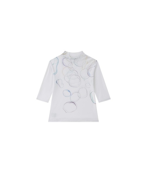 ELOOPS(イーループス)の「【ELOOPS】バッブルモチーフプリントシアートップス(Tシャツ/カットソー・レディース・オフホワイト・S/M/L)」の8枚目の写真