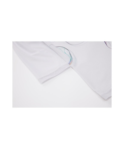 ELOOPS(イーループス)の「【ELOOPS】バッブルモチーフプリントシアートップス(Tシャツ/カットソー・レディース・オフホワイト・S/M/L)」の11枚目の写真
