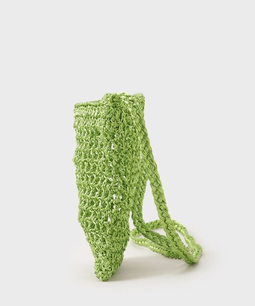 OPAQUE.CLIP（オペークドットクリップ）の「◆ラメ糸かぎ針ミニショルダー（ショルダーバッグ・レディース・スモーキーグリーン系/シルバー/ブロンズ・00）」の10枚目の写真