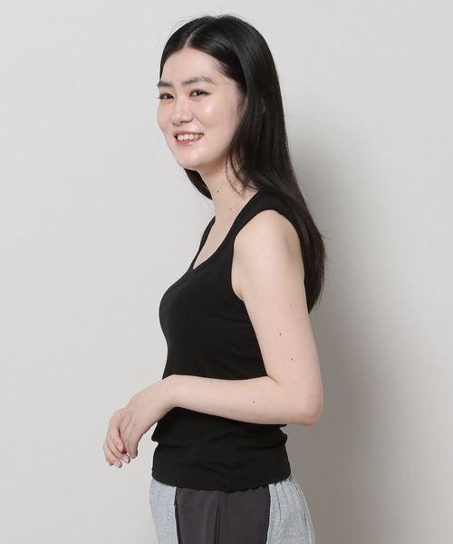 3.3 Field Trip （3.3フィールドトリップ）の「3.3 Field Trip／ラウンドTOP（カップ付）（Tシャツ/カットソー・レディース・アイボリー/ブラック・FREE）」の7枚目の写真