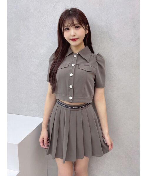 EATME（イートミー）の「オープンカラーブラウス（セットアップ可能）（シャツ/ブラウス・レディース・ブラック/ブラウン/アイボリー・FREE）」の16枚目の写真