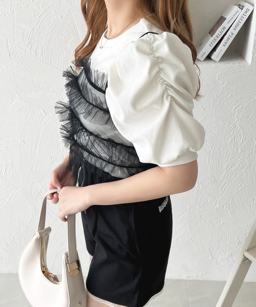 apres jour（アプレジュール）の「フリルベアバックリボンキャミセット【ZOZOTOWN限定アイテム】（アンサンブル・レディース・アイボリー/ブラック/チャコールグレー・フリー/X-LARGE）」の12枚目の写真