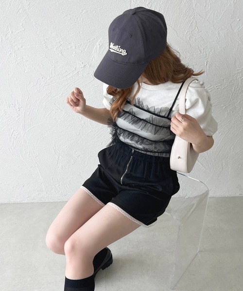 apres jour（アプレジュール）の「フリルベアバックリボンキャミセット【ZOZOTOWN限定アイテム】（アンサンブル・レディース・アイボリー/ブラック/チャコールグレー・フリー/X-LARGE）」の17枚目の写真