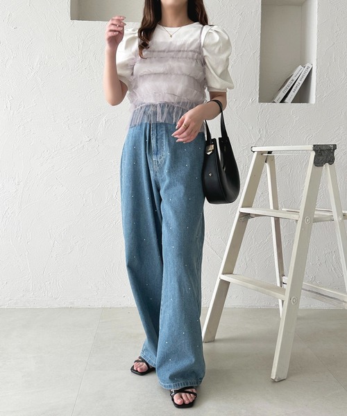 apres jour（アプレジュール）の「フリルベアバックリボンキャミセット【ZOZOTOWN限定アイテム】（アンサンブル・レディース・アイボリー/ブラック/チャコールグレー・フリー/X-LARGE）」の19枚目の写真