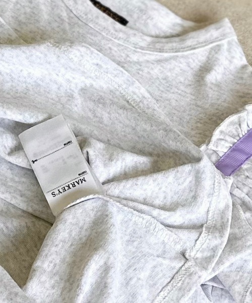 BIG FIELD（ビッグフィールド）の「フリルショルダートップス（90～150cm）（Tシャツ/カットソー・キッズ・オフホワイト/ラベンダー/ライトグリーン・110/100/90/120/150/140/130）」の7枚目の写真