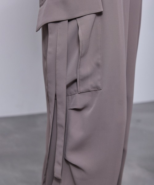 JUNRED(ジュンレッド)の「【 セットアップ対応 】ドレープツイルパラシュートパンツ(カーゴパンツ・メンズ・ネイビー/ブラック/グレー系その他/ベージュ系その他・L/M/S)」の10枚目の写真