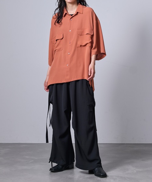 JUNRED(ジュンレッド)の「【 セットアップ対応 】ドレープツイルパラシュートパンツ(カーゴパンツ・メンズ・ネイビー/ブラック/グレー系その他/ベージュ系その他・L/M/S)」の14枚目の写真