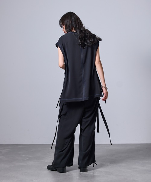 JUNRED(ジュンレッド)の「【 セットアップ対応 】ドレープツイルパラシュートパンツ(カーゴパンツ・メンズ・ネイビー/ブラック/グレー系その他/ベージュ系その他・L/M/S)」の16枚目の写真