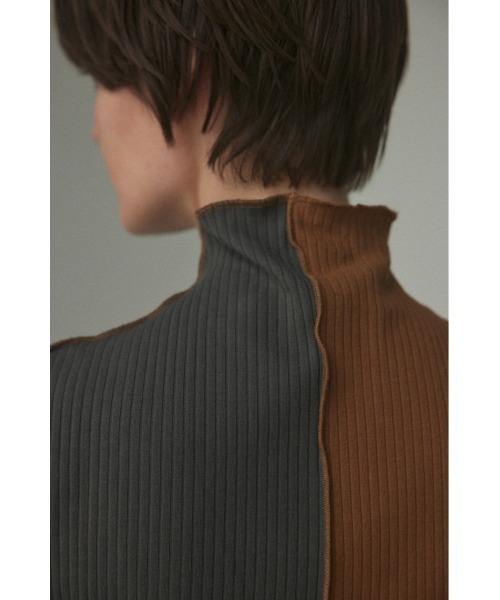 BLACK BY MOUSSY(ブラックバイマウジー)の「bi color tank top(バイカラータンクトップ)(タンクトップ・レディース・キャメル/オレンジ/ブルー・FREE)」の19枚目の写真