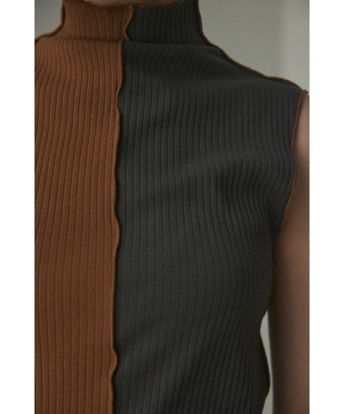 BLACK BY MOUSSY(ブラックバイマウジー)の「bi color tank top(バイカラータンクトップ)(タンクトップ・レディース・キャメル/オレンジ/ブルー・FREE)」の20枚目の写真