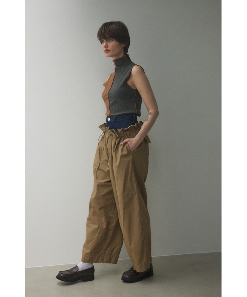 BLACK BY MOUSSY(ブラックバイマウジー)の「bi color tank top(バイカラータンクトップ)(タンクトップ・レディース・キャメル/オレンジ/ブルー・FREE)」の22枚目の写真