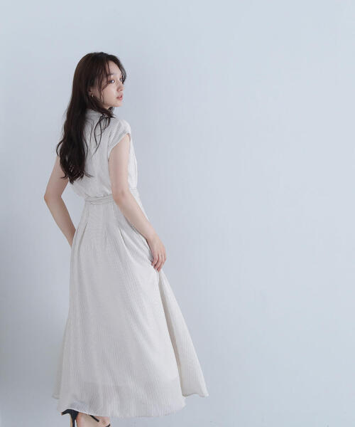NATURAL BEAUTY BASIC（ナチュラルビューティーベーシック）の「◇シアーストライプシャツワンピース（シャツワンピース・レディース・グレー系その他/ネイビー/ベージュ系その他・MEDIUM）」の19枚目の写真