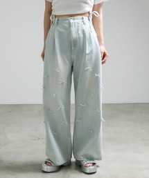 OLIVE des OLIVE | 【S/Mサイズ展開】アソートデザインワイドデニムパンツ　1041030120(その他パンツ)