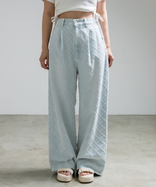 OLIVE des OLIVE(オリーブデオリーブ)の「【S/Mサイズ展開】アソートデザインワイドデニムパンツ(その他パンツ・レディース・ブルー/ブルー系その他/サックスブルー・MEDIUM/SMALL)」の17枚目の写真