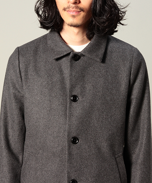 CIAOPANIC(チャオパニック)の「【Ciaopanic】【TOOL】 ウール混ステンカラーコート(ステンカラーコート・メンズ・グレー/ネイビー・MEDIUM/LARGE)」の12枚目の写真