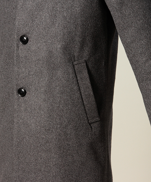 CIAOPANIC(チャオパニック)の「【Ciaopanic】【TOOL】 ウール混ステンカラーコート(ステンカラーコート・メンズ・グレー/ネイビー・MEDIUM/LARGE)」の15枚目の写真