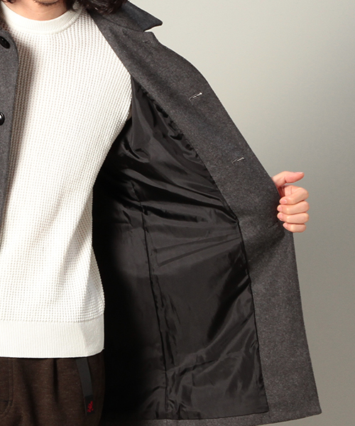 CIAOPANIC(チャオパニック)の「【Ciaopanic】【TOOL】 ウール混ステンカラーコート(ステンカラーコート・メンズ・グレー/ネイビー・MEDIUM/LARGE)」の17枚目の写真