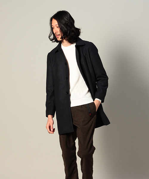 CIAOPANIC(チャオパニック)の「【Ciaopanic】【TOOL】 ウール混ステンカラーコート(ステンカラーコート・メンズ・グレー/ネイビー・MEDIUM/LARGE)」の11枚目の写真