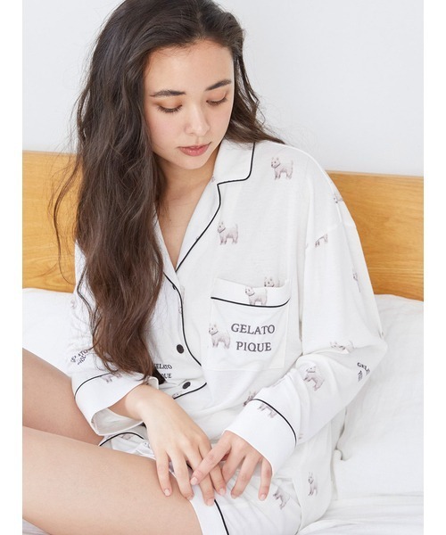 GELATO PIQUE ウエスティ柄 パジャマセット 新品未使用 gelato pique（ジェラートピケ）の「ウエスティ柄ロングパンツ