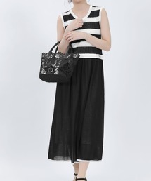 MARY QUANT（マリークワント）の「ボーダーノースリーブニット