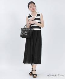 MARY QUANT（マリークワント）の「ボーダーノースリーブニット