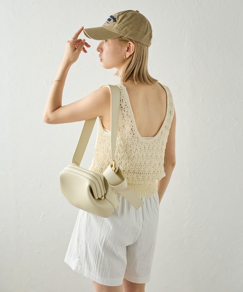 meilmada(メイルマダ)の「透かし編みニットタンクトップ(タンクトップ・レディース・アイボリー/ブラウン/ブラック・MEDIUM)」の6枚目の写真