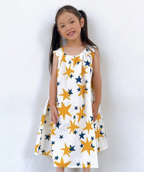 BREEZE（ブリーズ）の「【リンク】3柄フレアワンピース（ワンピース・キッズ・グリーン/ストライプ/アイボリー・130/80/120/110/100/90/140）」の2枚目の写真