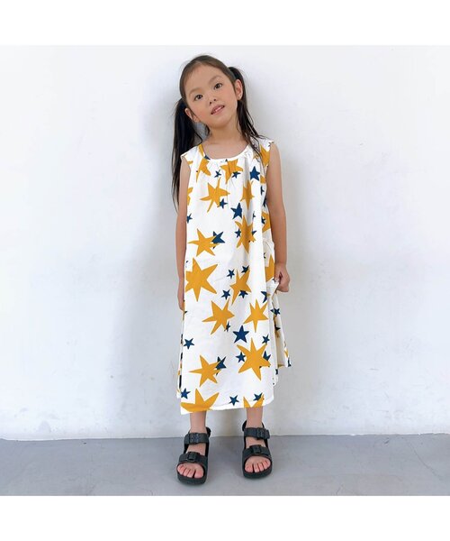 BREEZE（ブリーズ）の「【リンク】3柄フレアワンピース（ワンピース・キッズ・グリーン/ストライプ/アイボリー・130/80/120/110/100/90/140）」の6枚目の写真