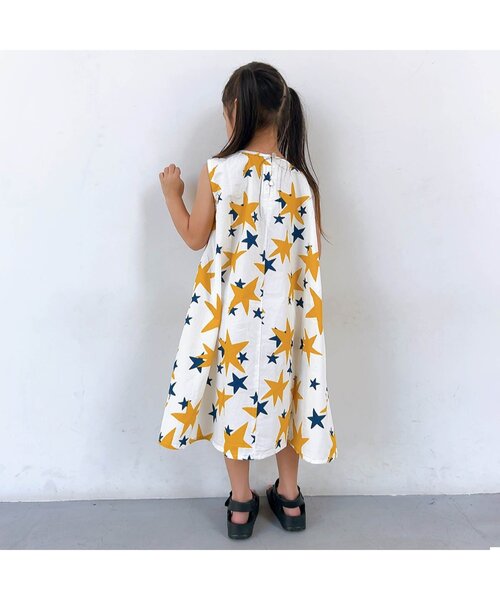 BREEZE（ブリーズ）の「【リンク】3柄フレアワンピース（ワンピース・キッズ・グリーン/ストライプ/アイボリー・130/80/120/110/100/90/140）」の7枚目の写真