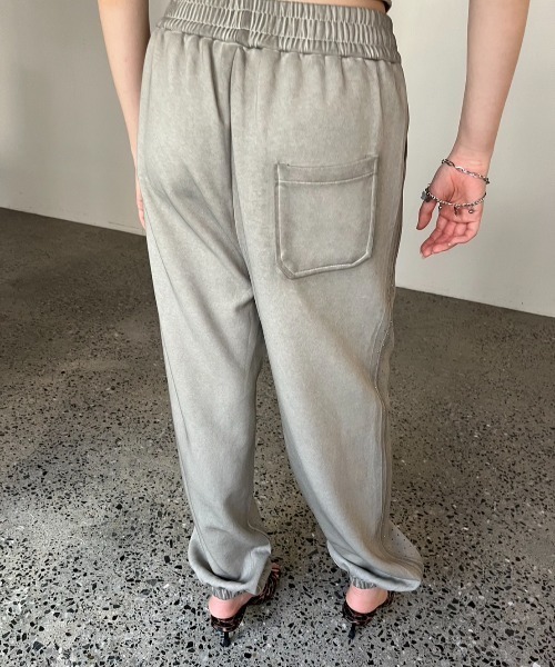 ラインストーンピグメントジョガースウェットパンツ（スウェット
