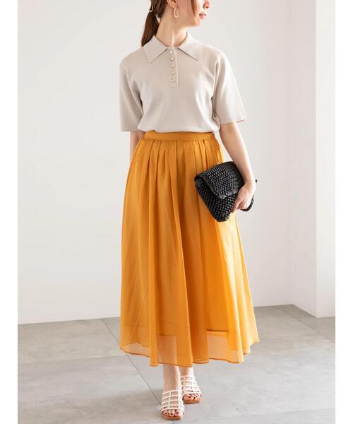 Te chichi（テチチ）の「ニットポロシャツ（ニット/セーター・レディース・ネイビー/シルバー/ブラック・F）」の10枚目の写真