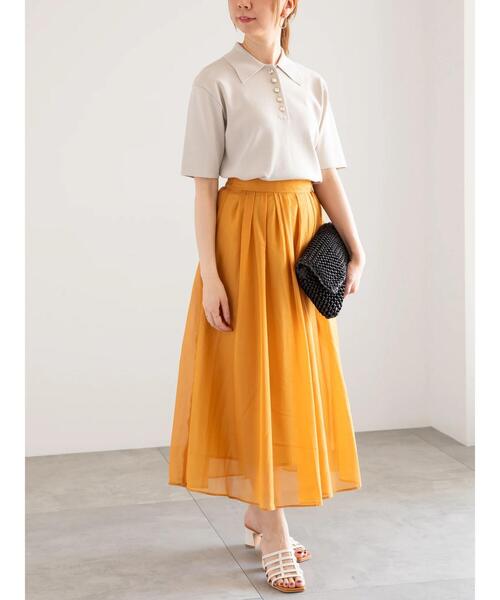 Te chichi（テチチ）の「ニットポロシャツ（ニット/セーター・レディース・ネイビー/シルバー/ブラック・F）」の9枚目の写真