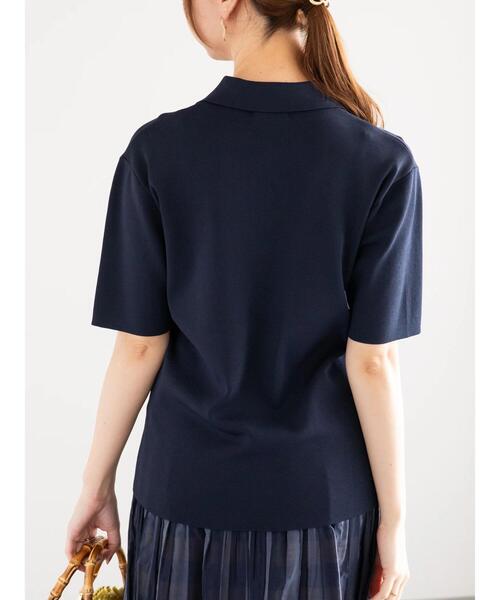 Te chichi（テチチ）の「ニットポロシャツ（ニット/セーター・レディース・ネイビー/シルバー/ブラック・F）」の22枚目の写真