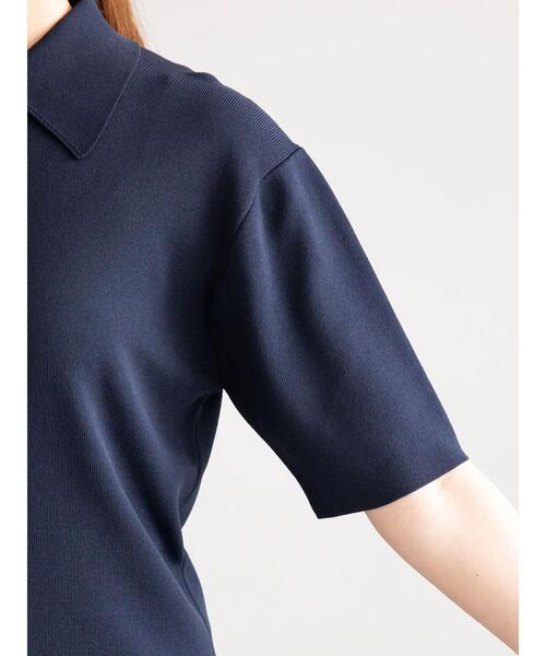 Te chichi（テチチ）の「ニットポロシャツ（ニット/セーター・レディース・ネイビー/シルバー/ブラック・F）」の20枚目の写真