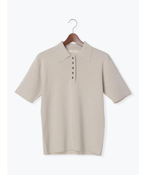 Te chichi（テチチ）の「ニットポロシャツ（ニット/セーター・レディース・ネイビー/シルバー/ブラック・F）」の19枚目の写真