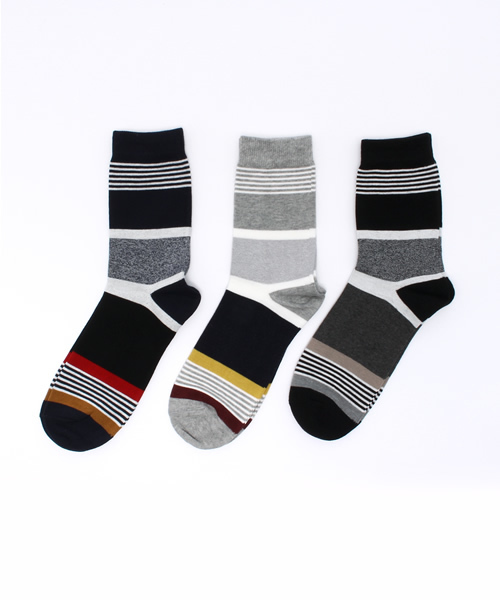 RAGEBLUE（レイジブルー）の「＜3Pセットでお買い得＞クルーソックスFW /568150（ソックス/靴下・メンズ・その他5/オフホワイト/その他2/ホワイト/その他1/その他4/その他3/その他/ブラック・FREE）」の8枚目の写真