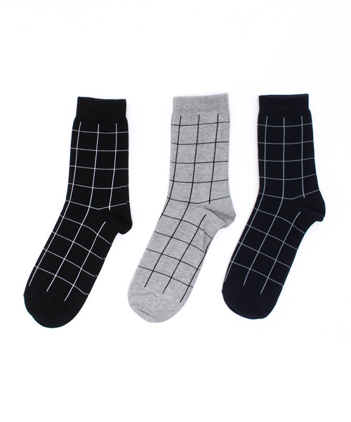 RAGEBLUE（レイジブルー）の「＜3Pセットでお買い得＞クルーソックスFW /568150（ソックス/靴下・メンズ・その他5/オフホワイト/その他2/ホワイト/その他1/その他4/その他3/その他/ブラック・FREE）」の9枚目の写真