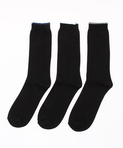 RAGEBLUE（レイジブルー）の「＜3Pセットでお買い得＞クルーソックスFW /568150（ソックス/靴下・メンズ・その他5/オフホワイト/その他2/ホワイト/その他1/その他4/その他3/その他/ブラック・FREE）」の4枚目の写真