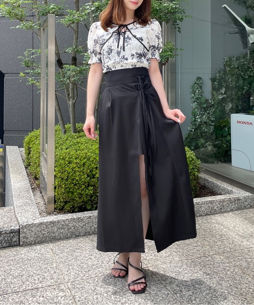 TORTE（トルテ）の「フロントリボンシャーリングブラウス（シャツ/ブラウス・レディース・ブラック/ブルー系その他/ホワイト/ブラック系その他・FREE）」の16枚目の写真