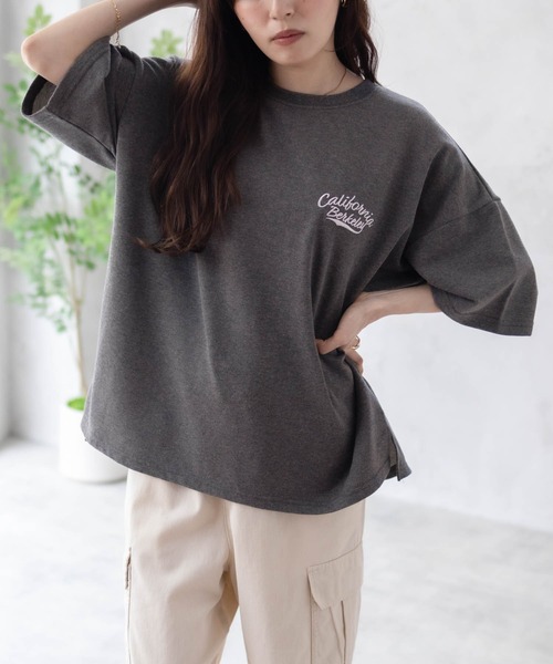 【UNDER WRAPS/アンダーラップス】裏起毛前後刺繍スウェットトレーナー zo main image 0