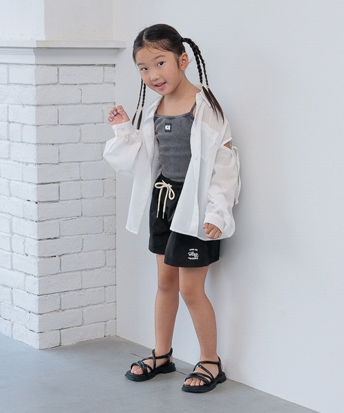 10C REPIPI（ジューシーレピピ）の「【10C REPIPI】ソデリボンルーズシャツ（シャツ/ブラウス・キッズ・ピンク/イエロー/ホワイト・130cm/120cm/110cm）」の4枚目の写真