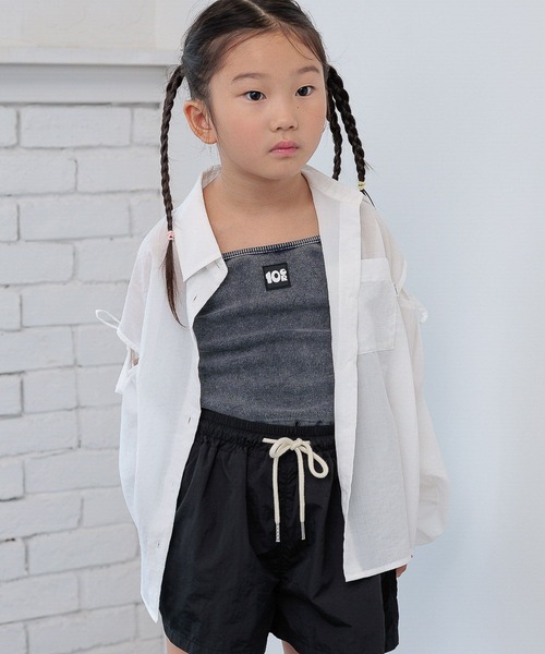 10C REPIPI（ジューシーレピピ）の「【10C REPIPI】ソデリボンルーズシャツ（シャツ/ブラウス・キッズ・ピンク/イエロー/ホワイト・130cm/120cm/110cm）」の6枚目の写真