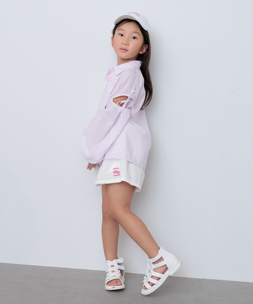 10C REPIPI（ジューシーレピピ）の「【10C REPIPI】ソデリボンルーズシャツ（シャツ/ブラウス・キッズ・ピンク/イエロー/ホワイト・130cm/120cm/110cm）」の7枚目の写真