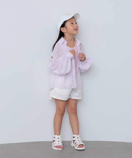 10C REPIPI（ジューシーレピピ）の「【10C REPIPI】ソデリボンルーズシャツ（シャツ/ブラウス・キッズ・ピンク/イエロー/ホワイト・130cm/120cm/110cm）」の8枚目の写真