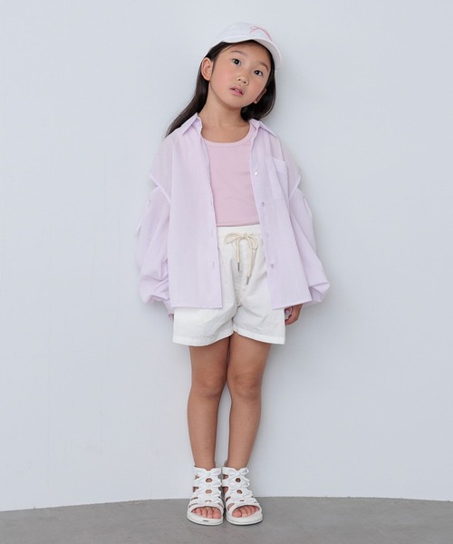 10C REPIPI（ジューシーレピピ）の「【10C REPIPI】ソデリボンルーズシャツ（シャツ/ブラウス・キッズ・ピンク/イエロー/ホワイト・130cm/120cm/110cm）」の9枚目の写真