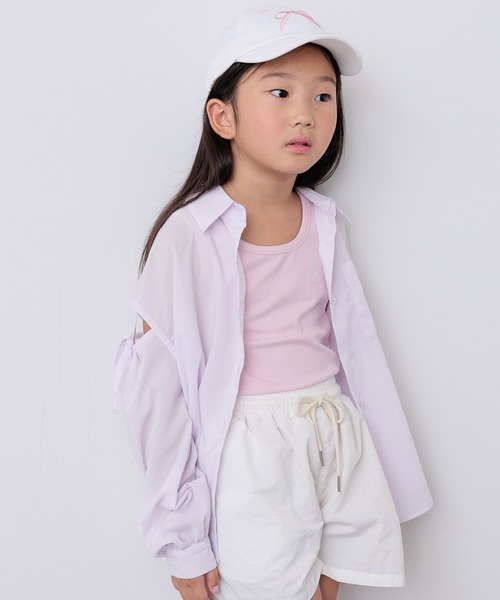10C REPIPI（ジューシーレピピ）の「【10C REPIPI】ソデリボンルーズシャツ（シャツ/ブラウス・キッズ・ピンク/イエロー/ホワイト・130cm/120cm/110cm）」の10枚目の写真