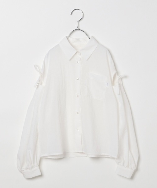 10C REPIPI（ジューシーレピピ）の「【10C REPIPI】ソデリボンルーズシャツ（シャツ/ブラウス・キッズ・ピンク/イエロー/ホワイト・130cm/120cm/110cm）」の14枚目の写真